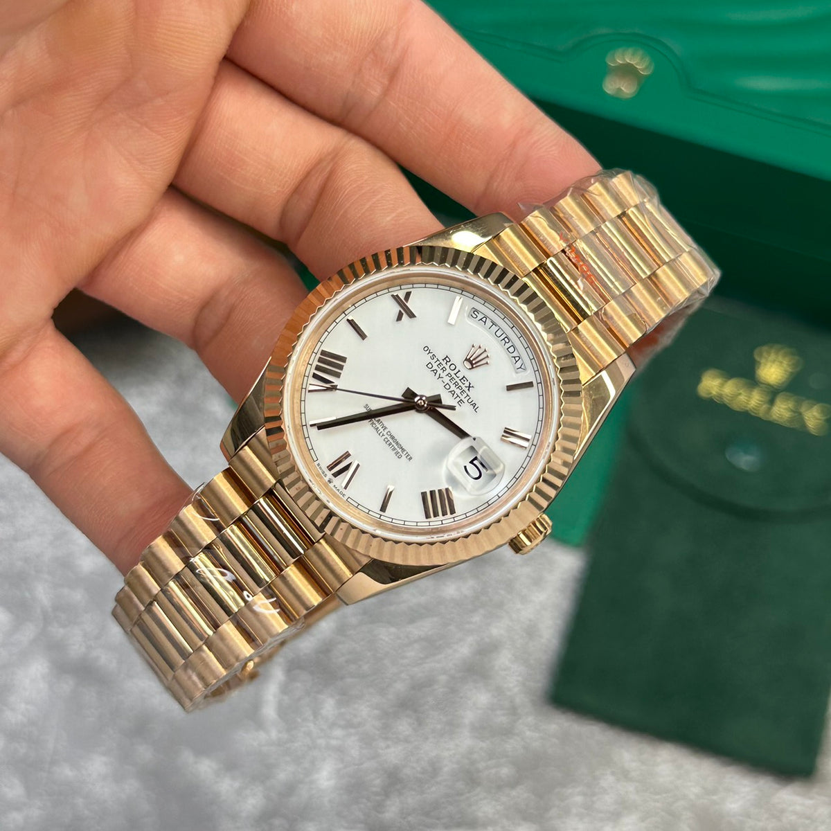 Rolex Day-Date White Dial 228238-0042 40 mm