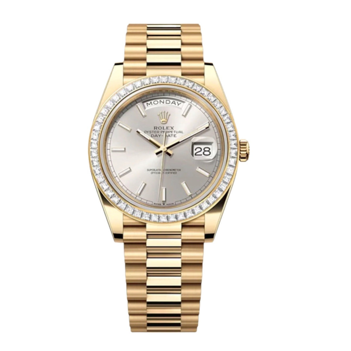 Rolex Day-Date Silver Dial 228398TBR 40 mm