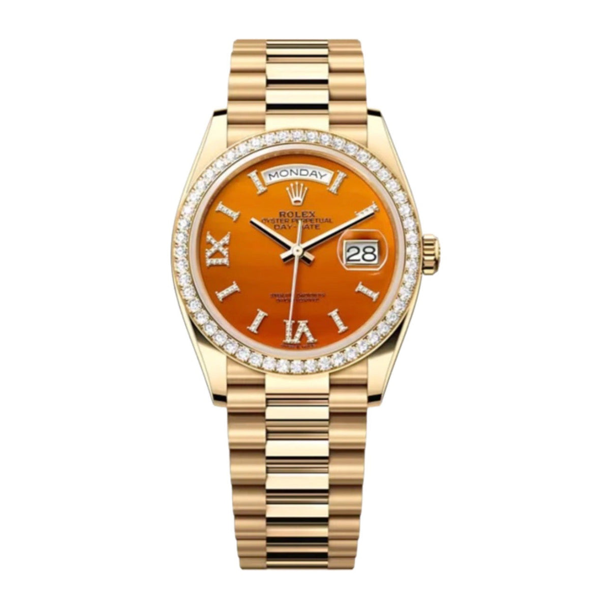 Rolex Day-Date Carnelian Dial 128348RBR 36 mm