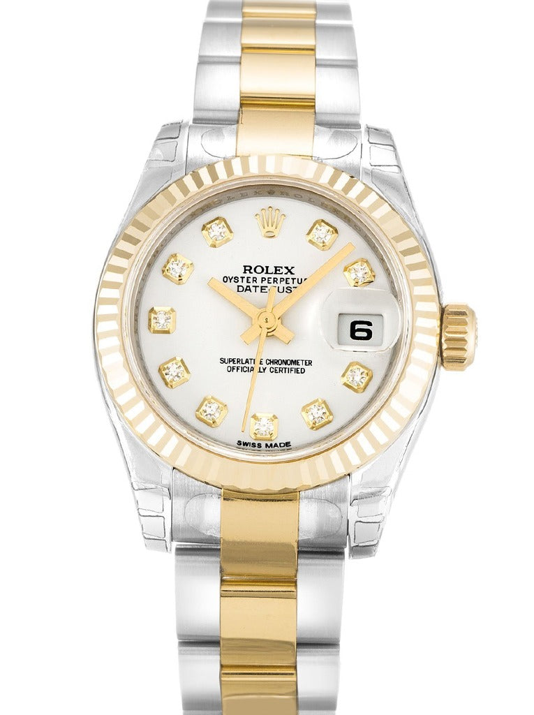 Rolex Lady-Datejust White Dial 179173 26 mm