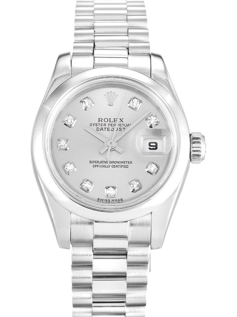 Rolex Lady-Datejust Silver Dial 179166 26 mm