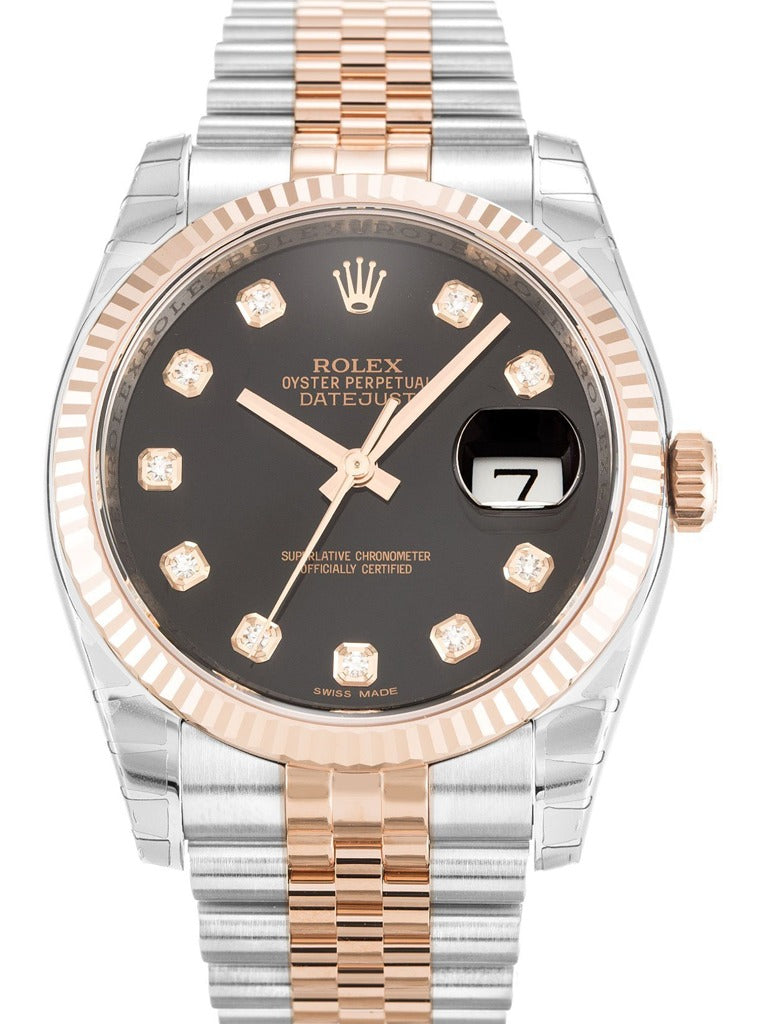 Rolex Datejust Black Dial 116231-3 36 mm