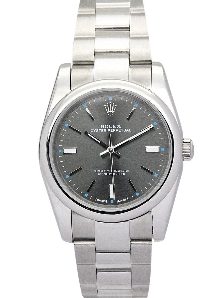 Rolex Oyster Perpetual Lady Black Dial 177200-2 31 mm