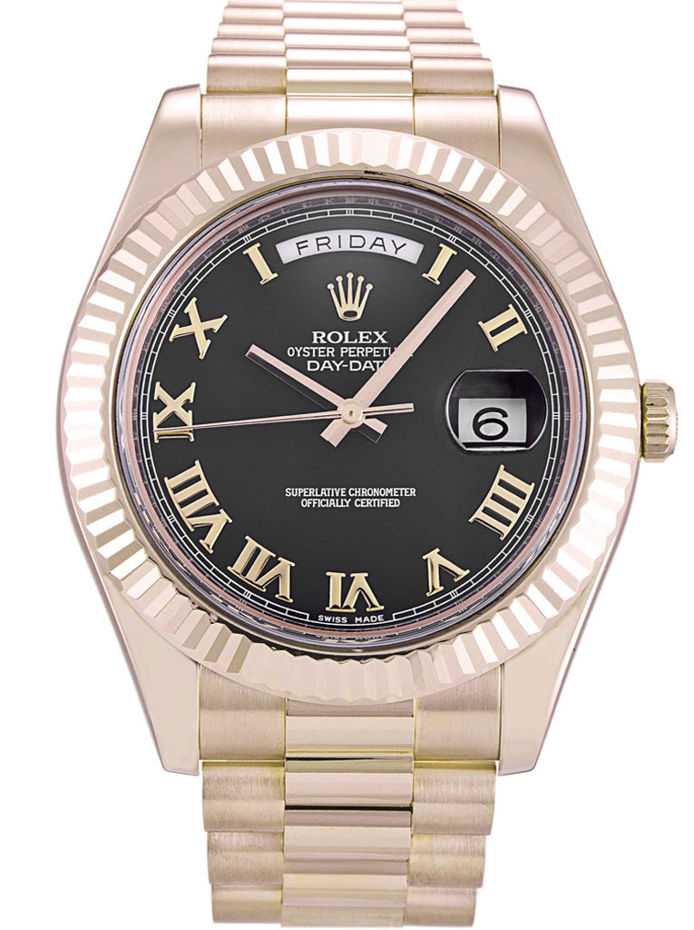 Rolex Day-Date II Black Dial 218235 40 mm