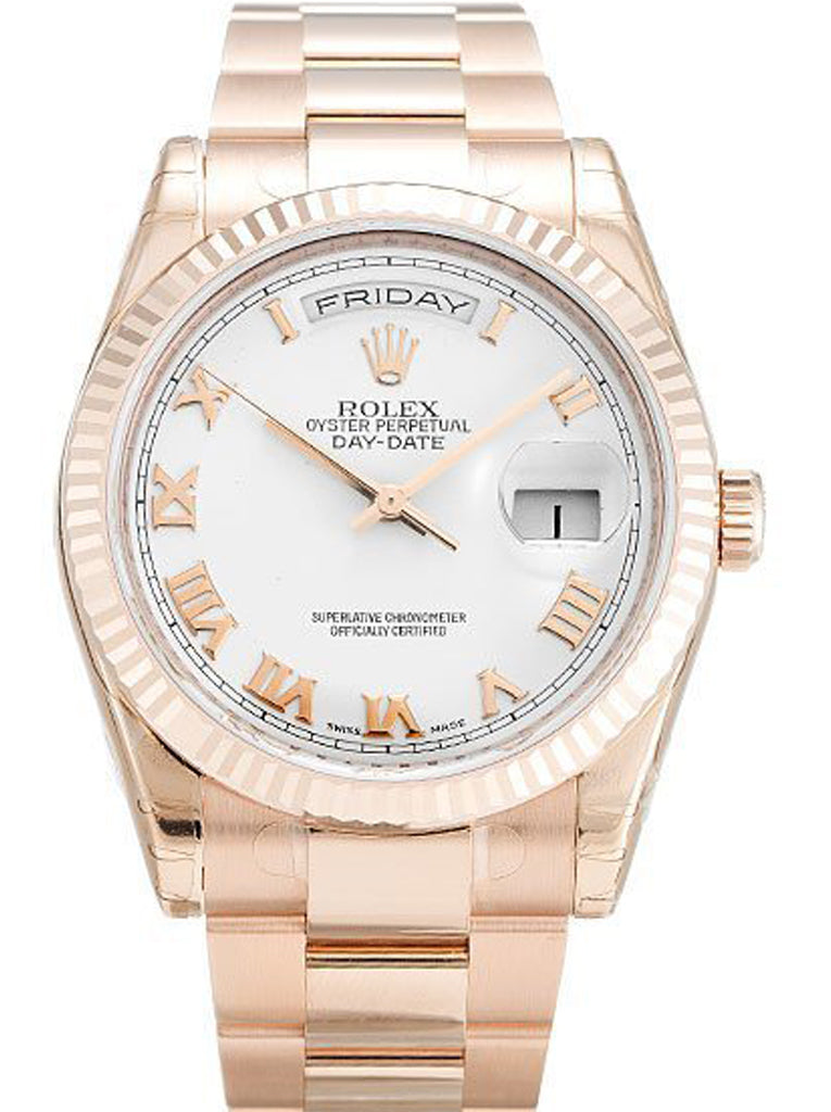 Rolex Day-Date White Dial 118235 F 36 mm