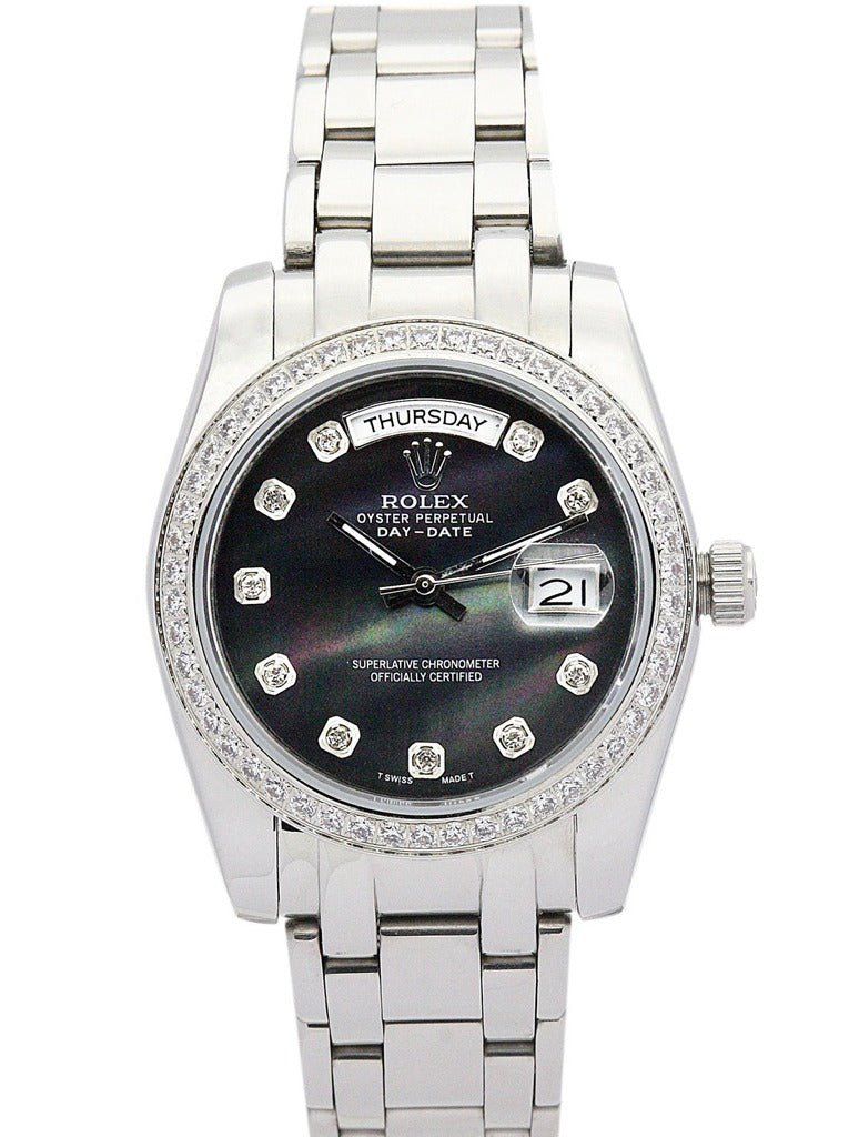 Rolex Day-Date Black Dial 118346 36 mm