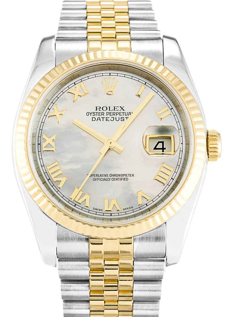 Rolex Datejust Pearl Dial 16234 36 mm