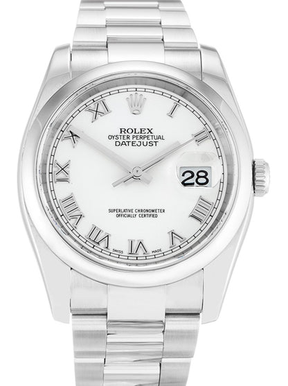 Rolex Datejust White Dial 116200-2 36 mm