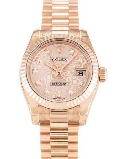 Rolex Lady-Datejust Rose Dial 179175 26 mm