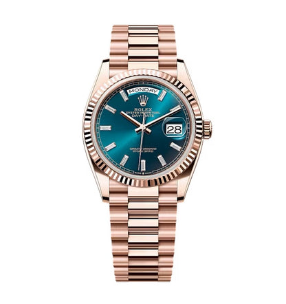 Rolex Day-Date Blue-Green Diamond Dial 128235-0085 36 mm