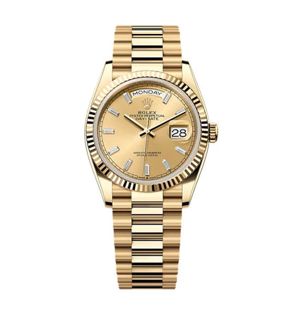 Rolex Day-Date Champagne Diamond Dial 128238-0132 36 mm