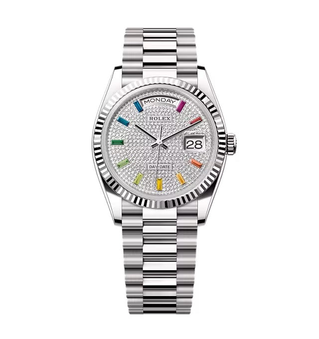 Rolex Day-Date Diamond-Paved Dial 128239-0019 36 mm