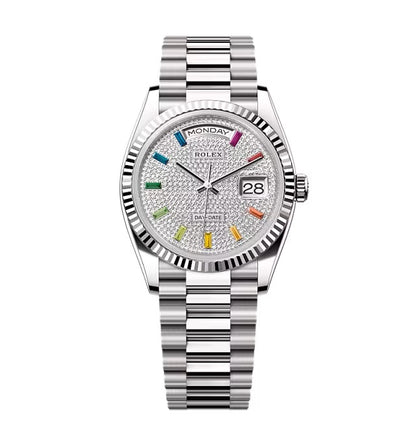 Rolex Day-Date Diamond-Paved Dial 128239-0019 36 mm