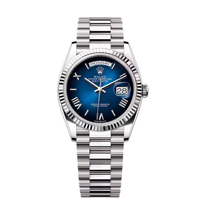 Rolex Day-Date Blue Ombré Dial 128239-0063 36 mm