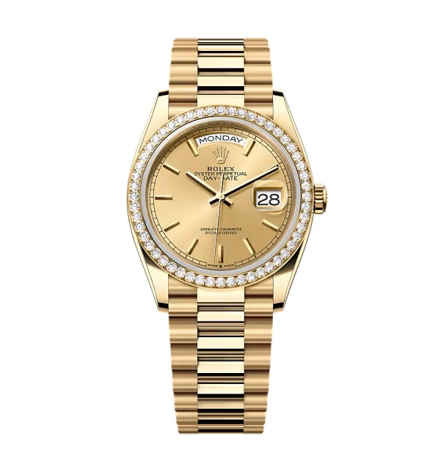 Rolex Day-Date Champagne Dial 128348rbr-0026 36 mm
