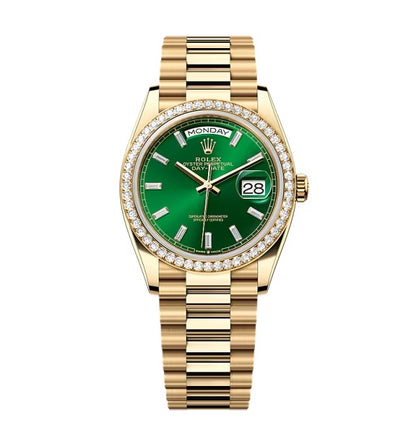 Rolex Day-Date Bright Green Diamond Dial 128348rbr-0078 36 mm