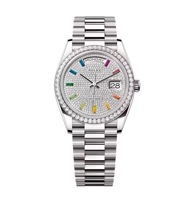 Rolex Day-Date Diamond-Paved Dial 128349rbr-0006 36 mm