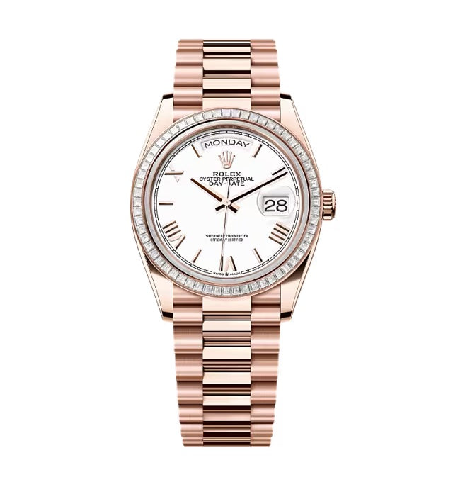 Rolex Day-Date White Dial 128395tbr-0022 36 mm