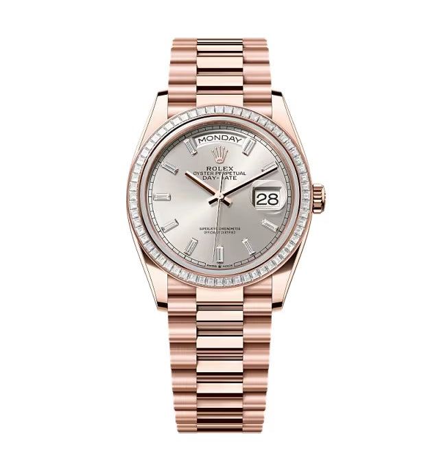 Rolex Day-Date Silver Dial 128395tbr-0030 36 mm