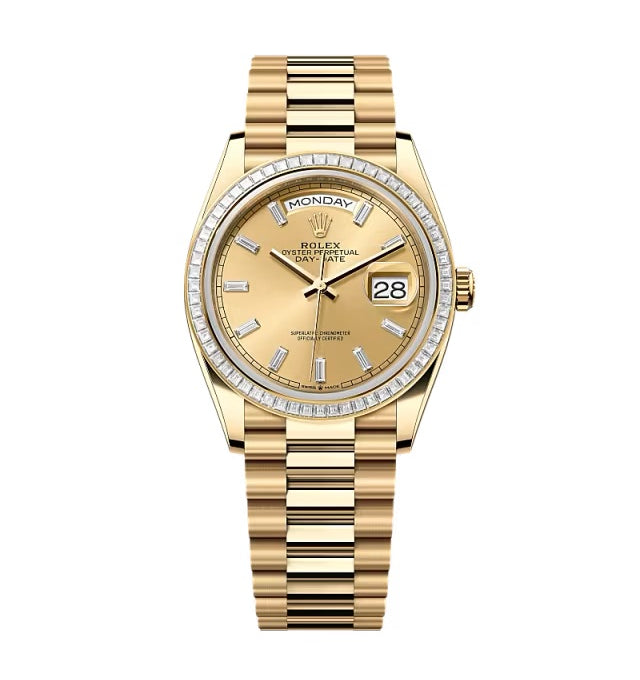 Rolex Day-Date Champagne Dial 128398tbr-0037 36 mm