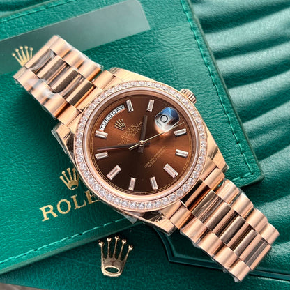 Rolex Day-Date Chocolate Dial 228345RBR 40 mm