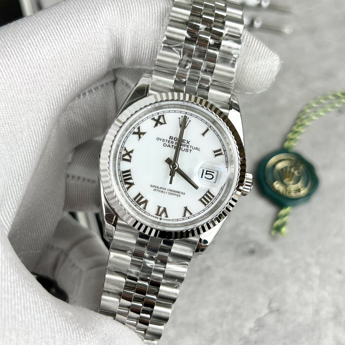 Rolex Datejust White Roman Dial 126334-0024 41 mm
