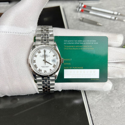 Rolex Datejust White Roman Dial 126334-0024 41 mm