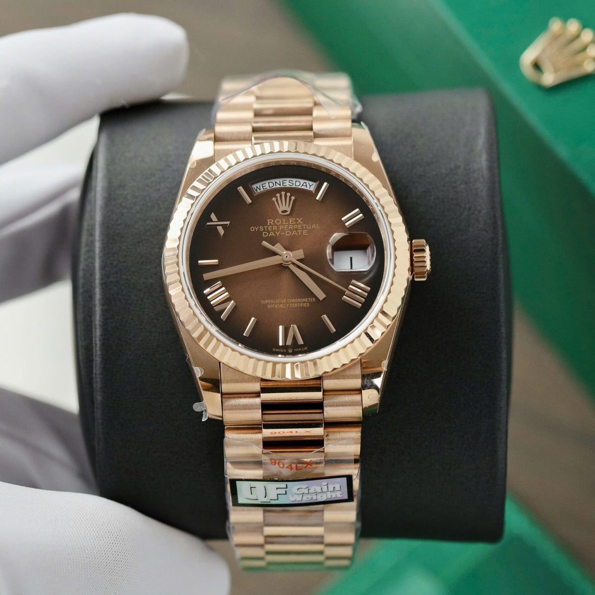 Rolex Day-Date Brown Ombré Dial 128235-0075 36 mm