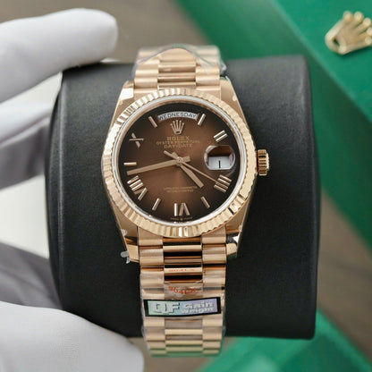 Rolex Day-Date Brown Ombré Dial 128235-0075 36 mm