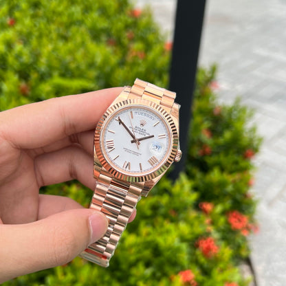 Rolex Day-Date White Dial 128235-0070 36 mm