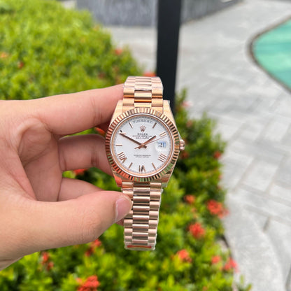 Rolex Day-Date White Dial 128235-0070 36 mm