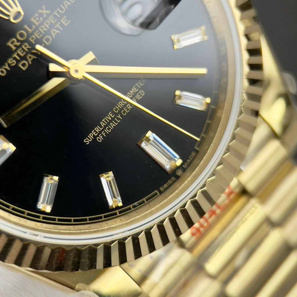 Rolex Day-Date Bright Black Diamond Dial 228238-0004 40 mm