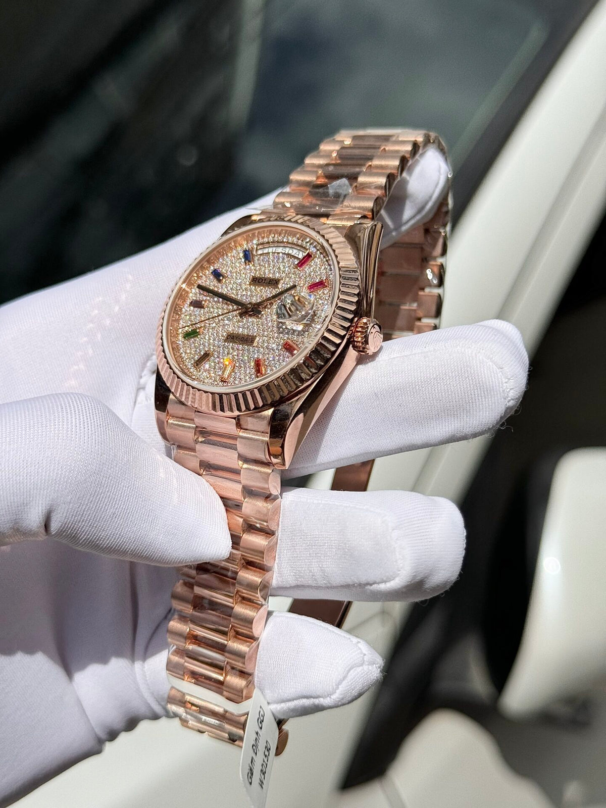 Rolex Day-Date Diamond-Paved Dial 128235-0039 36 mm
