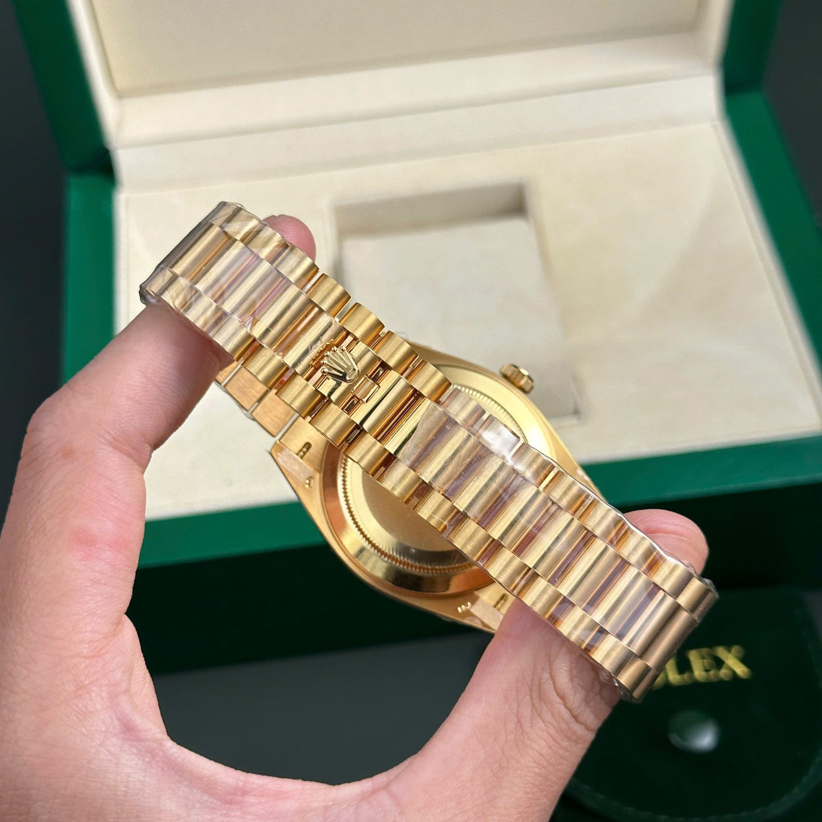 Rolex Day-Date Champagne Diamond Dial 128238-0132 36 mm