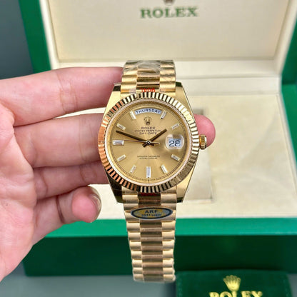 Rolex Day-Date Champagne Diamond Dial 228238-0005 40 mm
