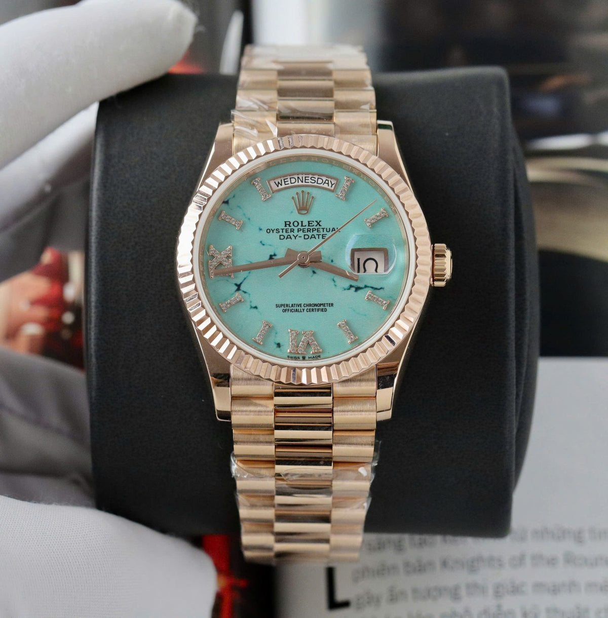 Rolex Day-Date Turquoise Dial 128235 40 mm