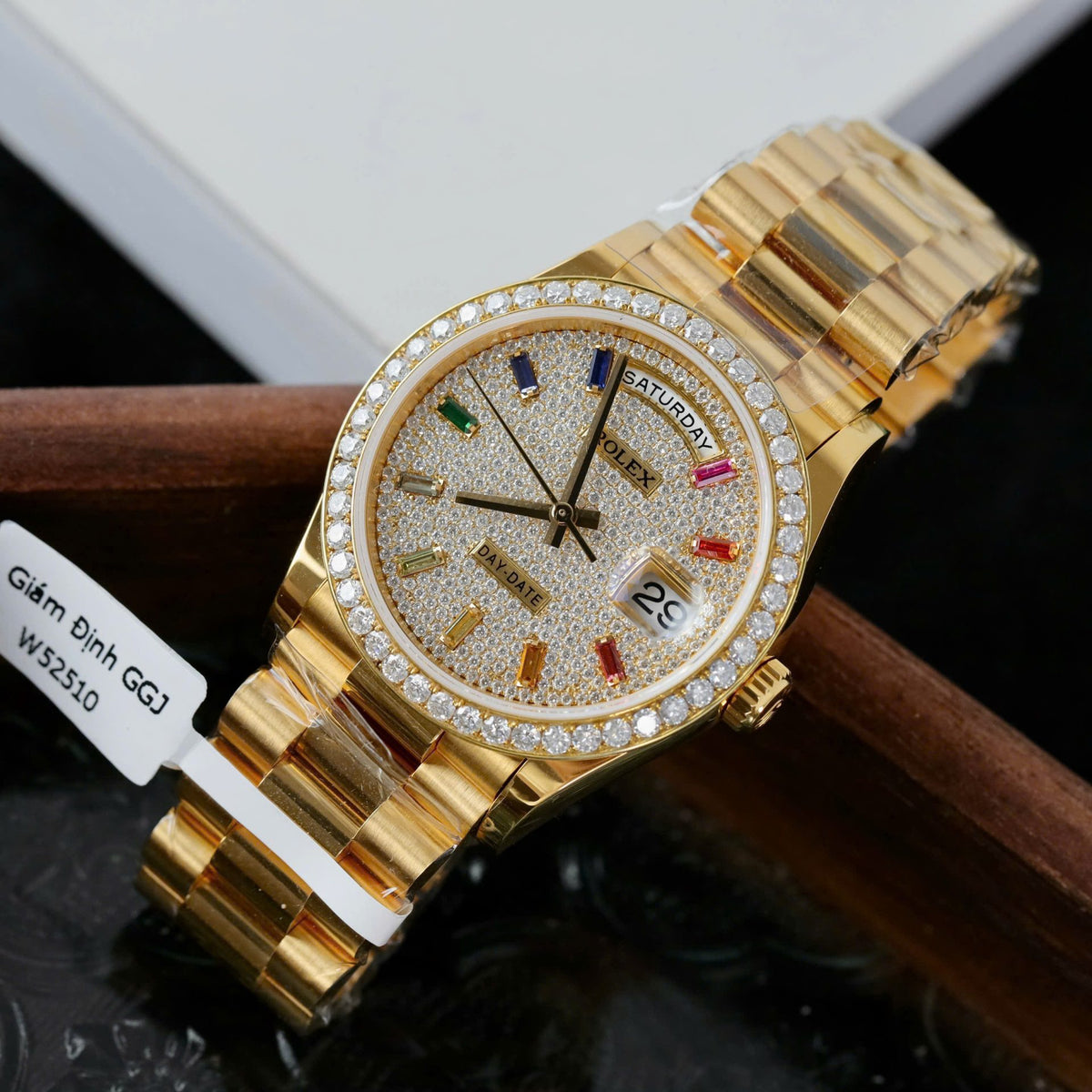 Rolex Day-Date Diamond-Paved Dial 128348rbr-0030 36 mm