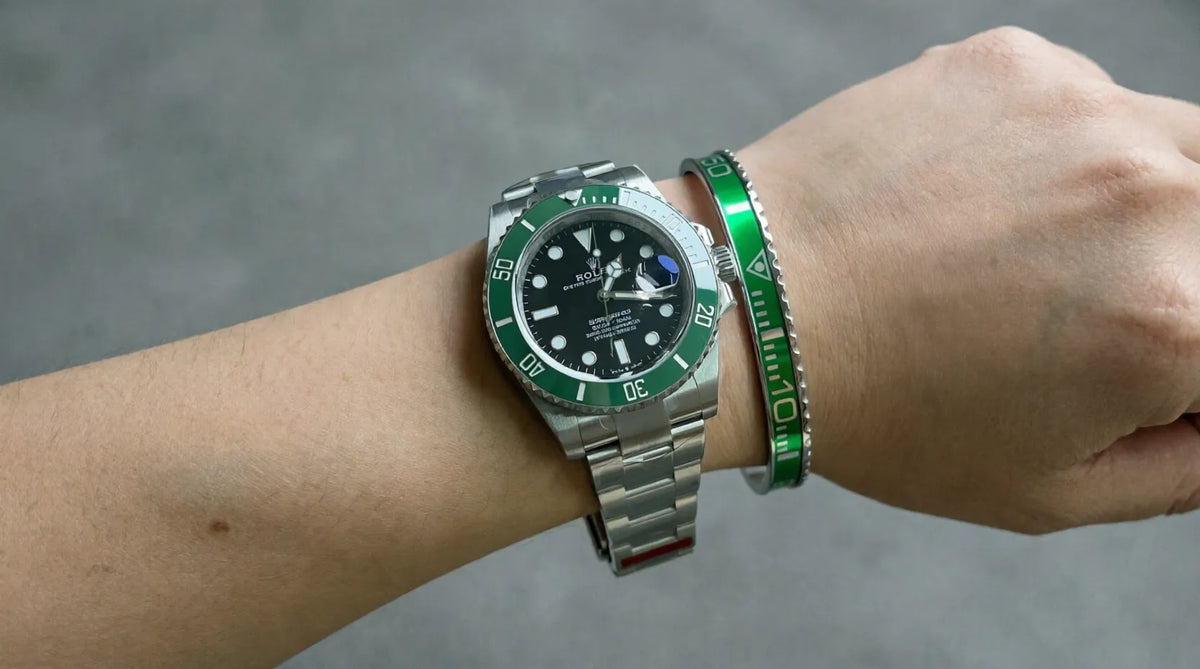 Hulk Green Submariner Titanium Steel Bracelet