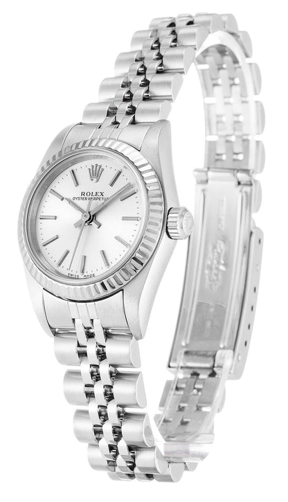 Rolex Oyster Perpetual Lady Silver Dial 76094 26 mm