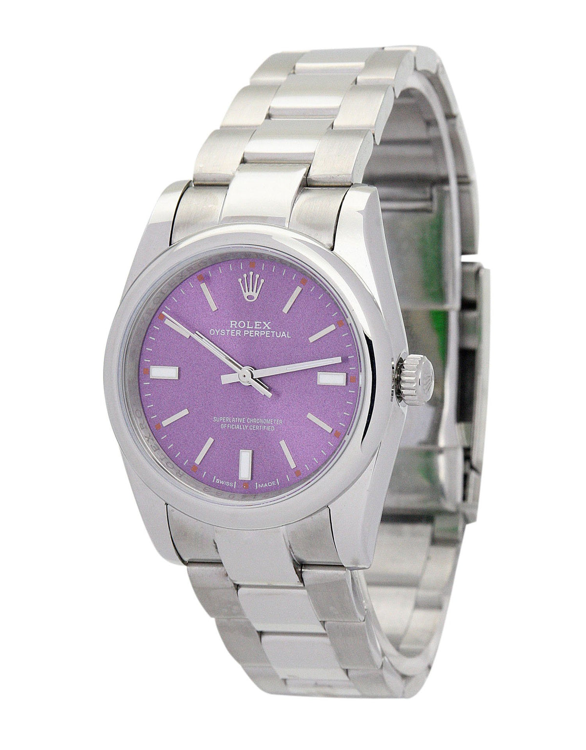 Rolex Oyster Perpetual Lady Purple Dial 177200 31 mm