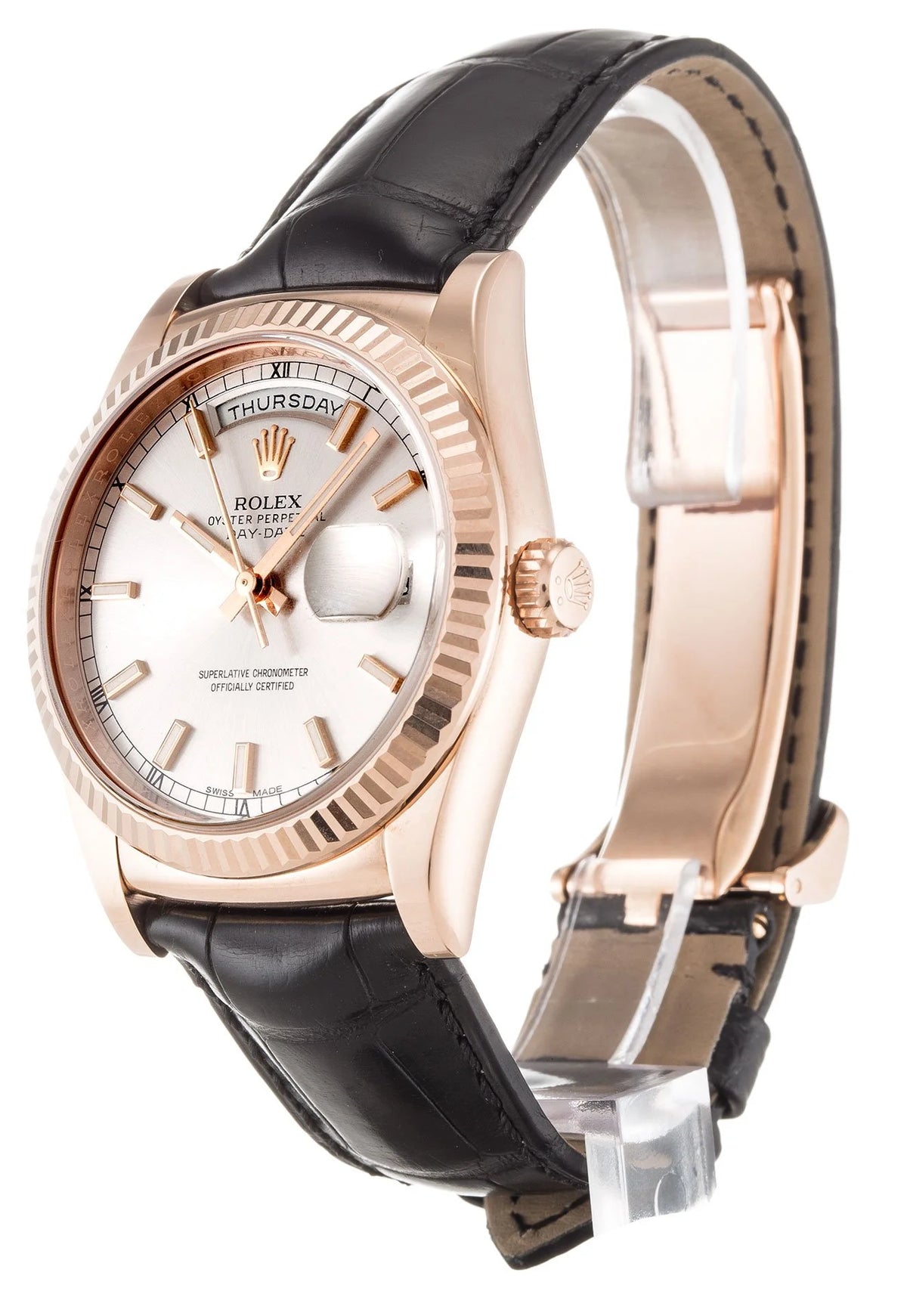 Rolex Day-Date Silver Dial 118135 36 mm