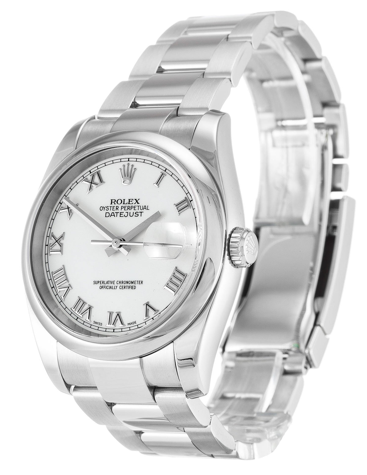 Rolex Datejust White Dial 116200-2 36 mm