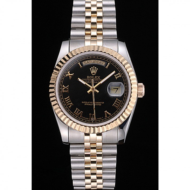 Rolex Day-Date Black Dial SRL78 36 mm