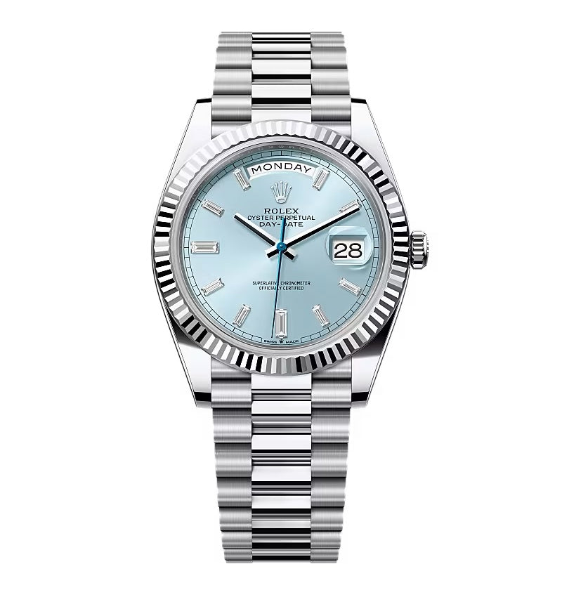 Rolex Day-Date Ice Blue Diamond Dial 228236-0006 40 mm