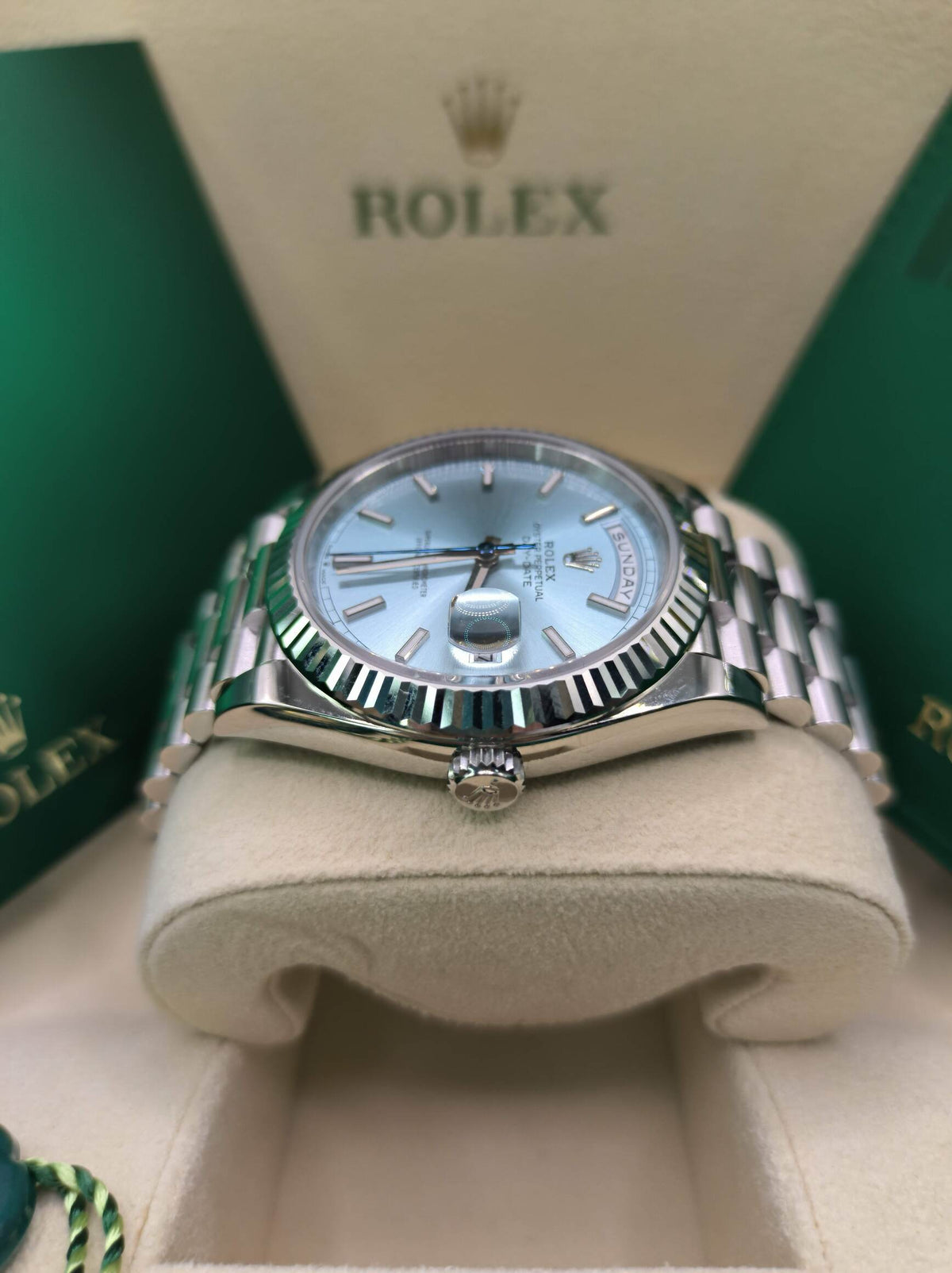 Rolex Day-Date Ice blue Dial 228236 40 mm