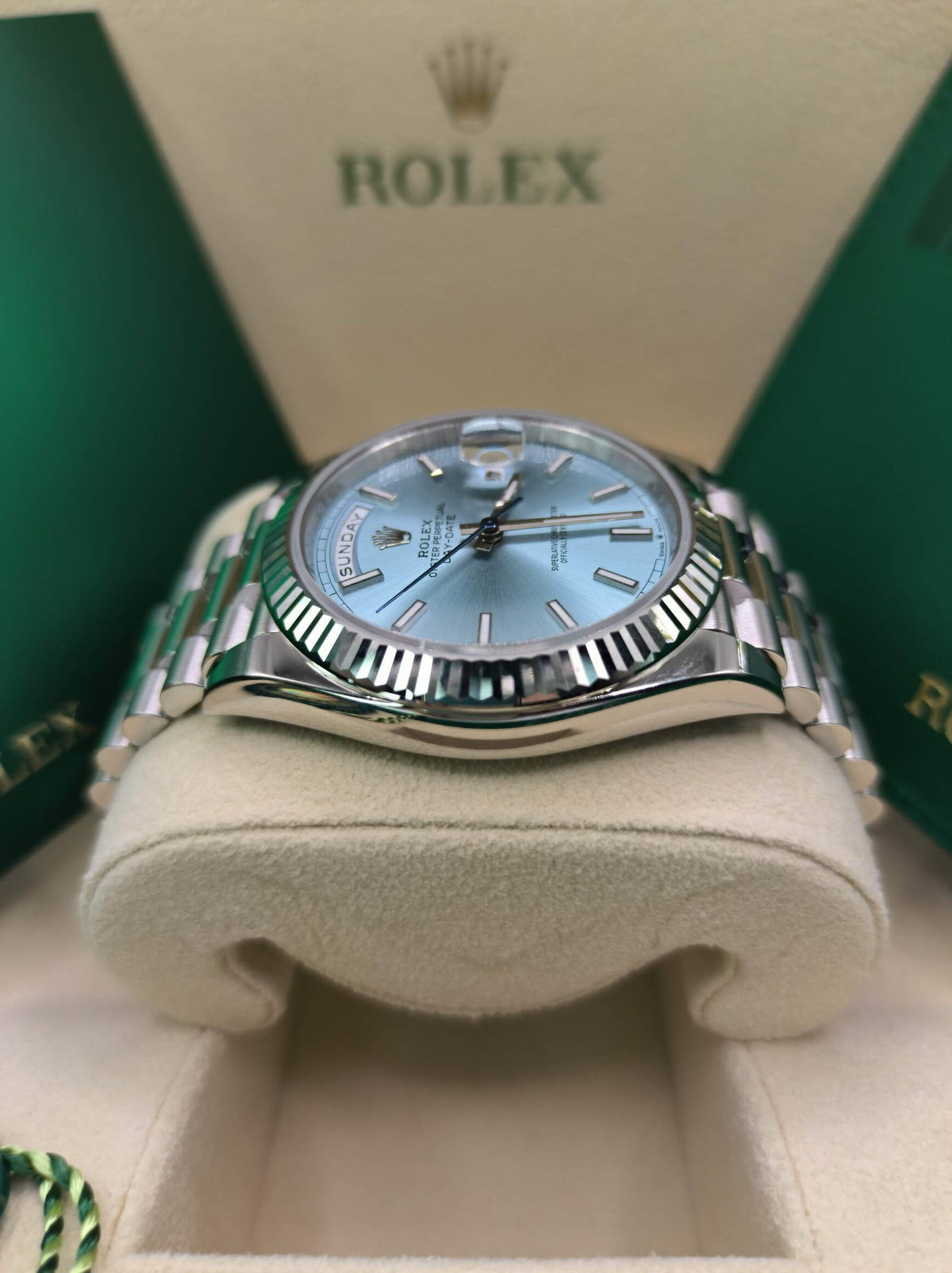Rolex Day-Date Ice blue Dial 228236 40 mm