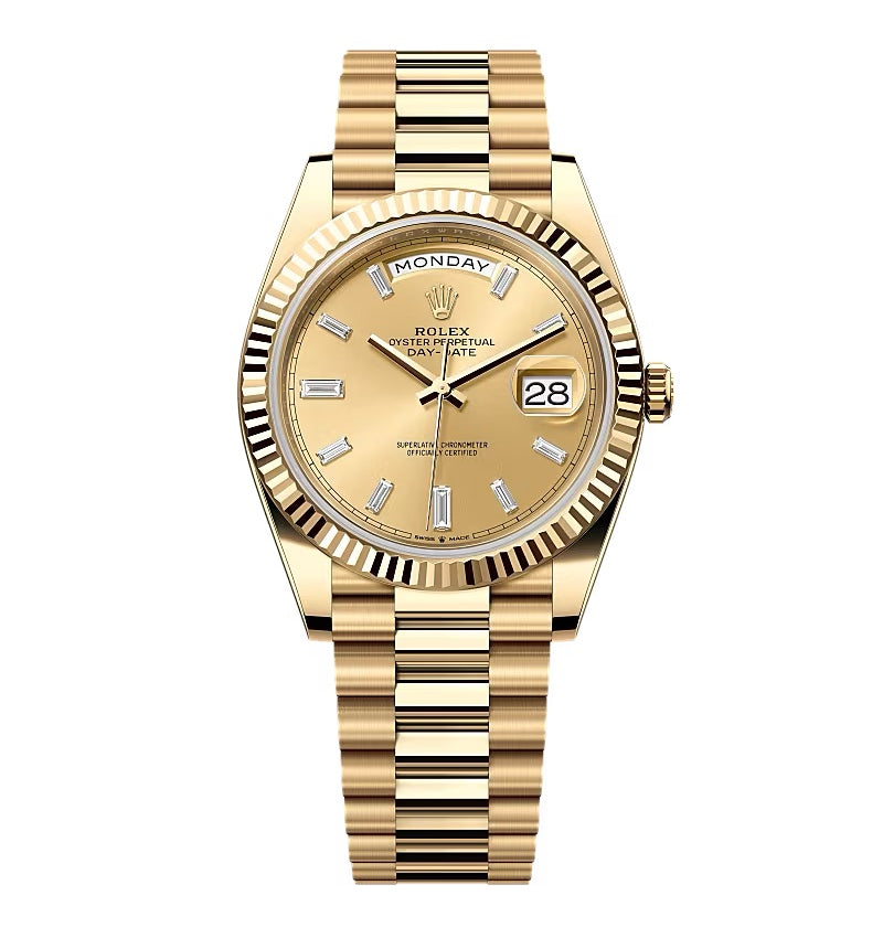 Rolex Day-Date Champagne Diamond Dial 228238-0005 40 mm