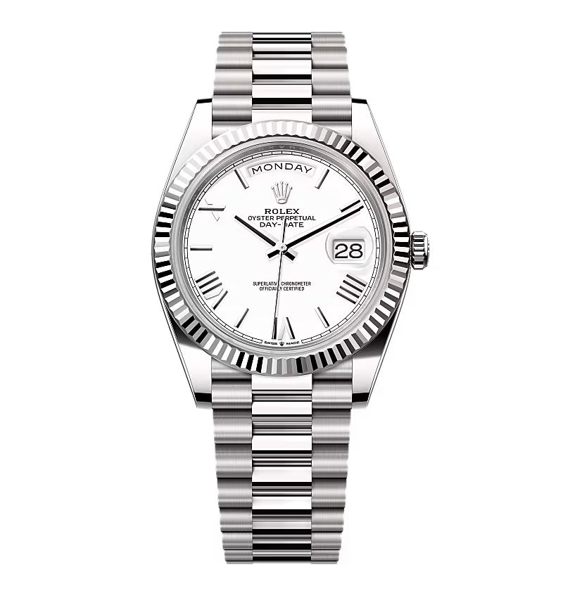 Rolex Day-Date White Dial 228239-0046 40 mm