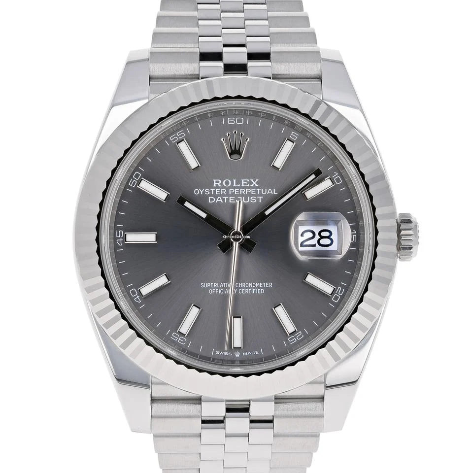 Rolex Datejust Rhodium Dial 126334 Jubilee 41 mm