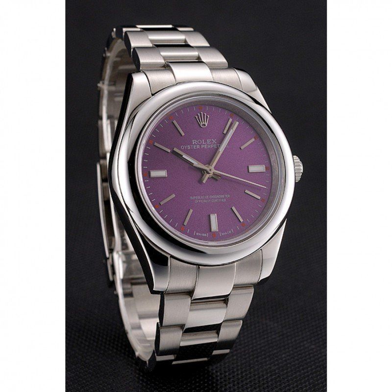 Rolex Oyster Perpetual Date Purple Dial REP016834 41 mm